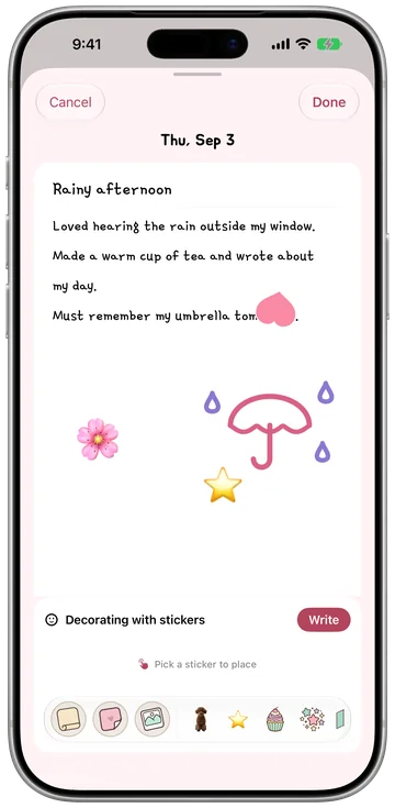 Daily diary