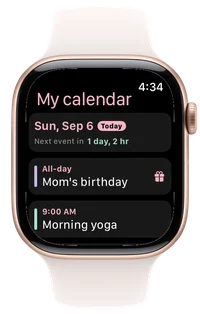 Today's plans on your wrist